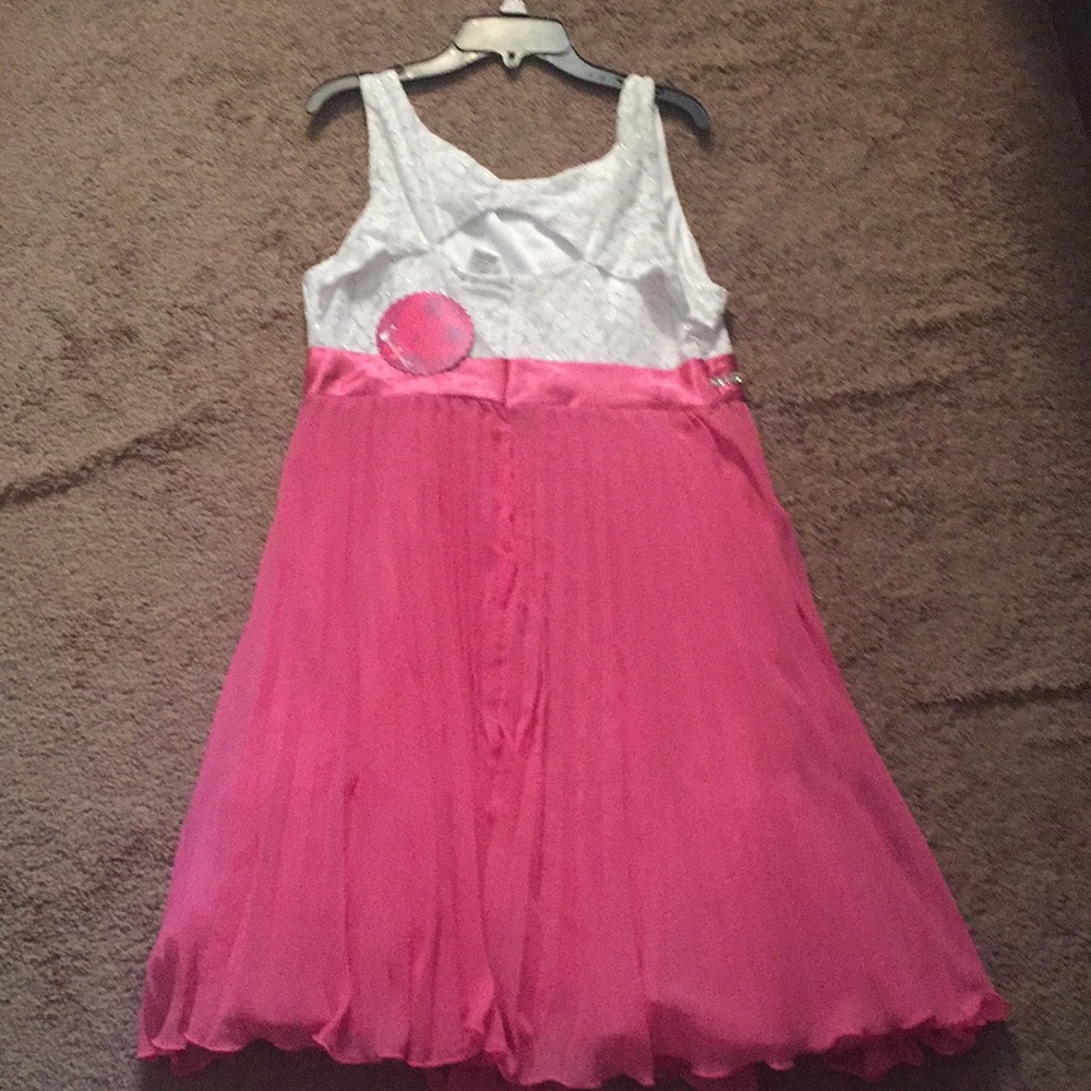A white and pink frilly dress - Picture 2 of 2